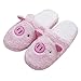 BESTOYARD Schwein Winter Hausschuhe Slip-on Plüsch Pantoffeln Baumwolle Schafwolle Slipper Rutschfeste für Kinder Frauen Herren Indoor Outdoor - Größe 40-41 (Rosa)