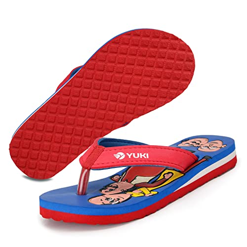 Image of YUKI Unisex - Child, Kids Flip-Flop |Soft, Comfortable, Indoor & Outdoor Cartoon Slipper & Chappal