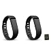 I-SMILE 2pcs Replacement Bands with Metal Clasps Wireless Activity Bracelet Sport Wristband for Fitbit Flex(No Tracker, Replacement Bands Only) & Silicon Fastener Ring