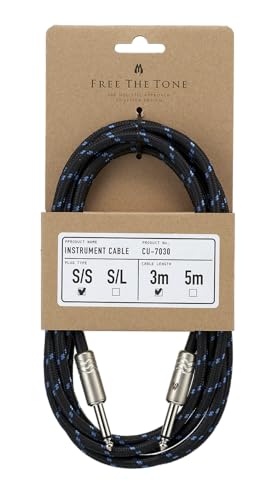 Free The Tone フリーザトーン CU-7030 3m SS Instrument Cable ギターケーブル ギターシールド