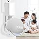ZUOLACO Wandhalterung für Echo Dot 5. Generation, Halterung Ständer für Dot 4. und 5. Gen, platzsparendes Dot Zubehör mit integriertem Kabelmanagement, Verstecken von Messy Wires(WL801), weiß
