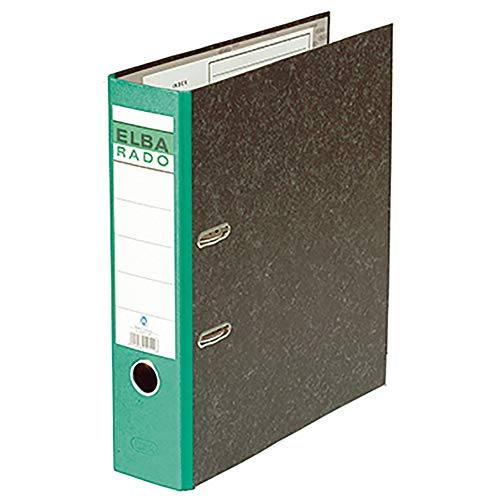 Preisvergleich Produktbild Elba Recycling-Ordner A4, Rado Wolkenmarmor, 8 cm breit, grün, 1 Stück