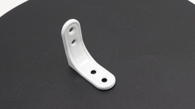 Heyous 10PCS Heavy Duty Wall Mount L Corner Bracket 90 Degree Shelf Bracket Tripod Bracket 2 Inch White L Bracket For Wood Joint And Furniture Support