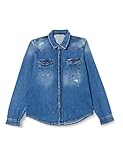 Modische Jeansbluse für Jungs mit Druckknöpfen