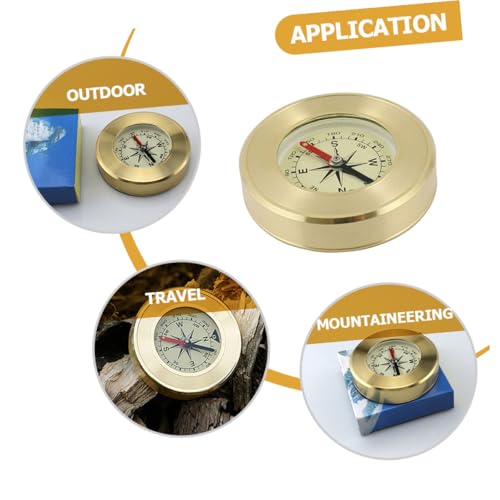 Brújula de bolsillo impermeable Ciieeo para camping y senderismo miniatura 7