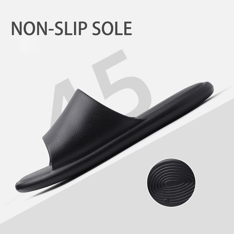 Pillow Slippers for Women Men Non Slip Shower Shoes Soft Indoor Outdoor Slides Sandals Ultra Light Bathroom Comfortable House Slippers4