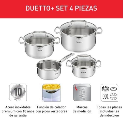 Tefal Duetto + Tapas de cristal
