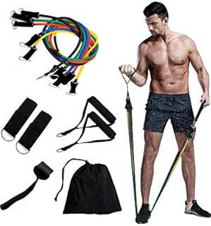 Resistance Bands Set, Exercise Bands with Door Anchor, Handles, Waterproof Carry Bag, Legs Ankle Straps for Resistance Training, Physical Therapy, Home Workouts