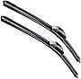 OEM Quality 22''+17'' Premium All-Season Auto Windshield Natural Rubber J-Hook Wiper Blades(Pack of 2)