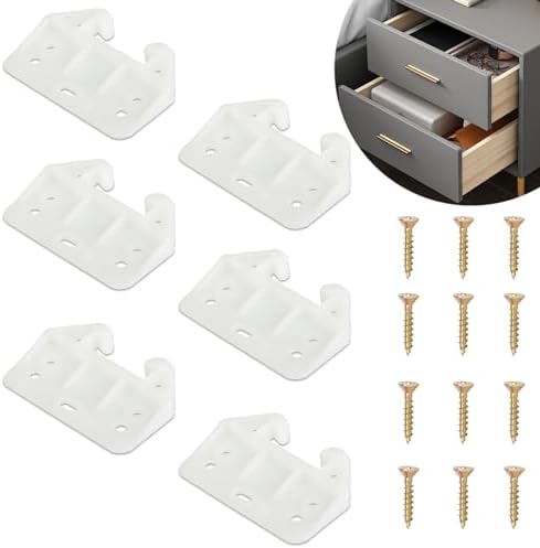 PATIKIL 12 Inch Drawer Slides, 4 Pcs Plastic Guide Rails Side Mounted - View #2