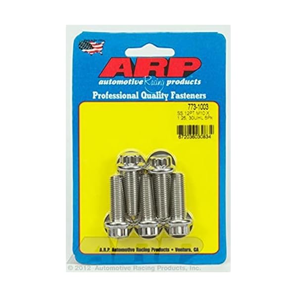 ARP (773-1003) M10 x 1.25 x 30 12pt SS Bolts (5/pkg)