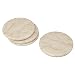 Creative Home 4 Piece Champagne Marble Coaster Set (4" Diameter), Beige