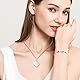 XIANNVXI Kristalle Bergkristall Kette Liebe Herz Bergkristall Anhänger Halskette Damen Silber Heilung Kristall Heilstein Edelsteine Reiki Schmuck Valentinstag Geschenke