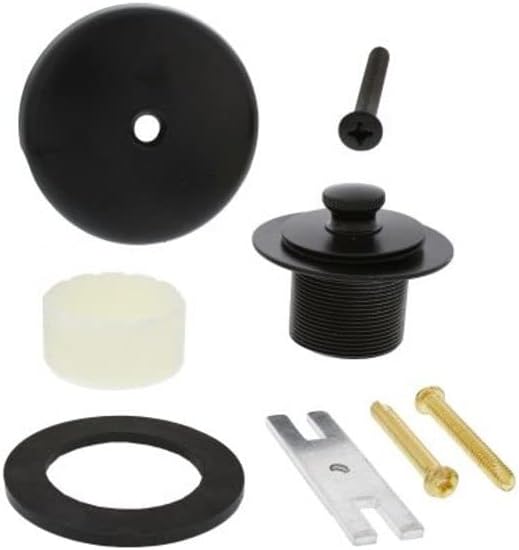 Jones Stephens B51040 One-Hole Friction Lift Tub Drain Trim Kit, Includes Overflow