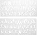Darice 121724 Calligraphy Font Upper and Lower Case Alphabet Stencil, 2-Inch, 1 Set, Original Version