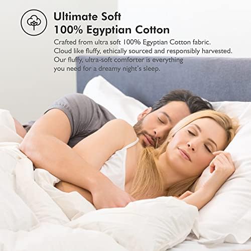 Egyptian Bedding COMIN18JU042206 Luxurious King/California King Size Goose Down Fiber Waterfowl Feather Fiber Comforter Duvet thumb #6