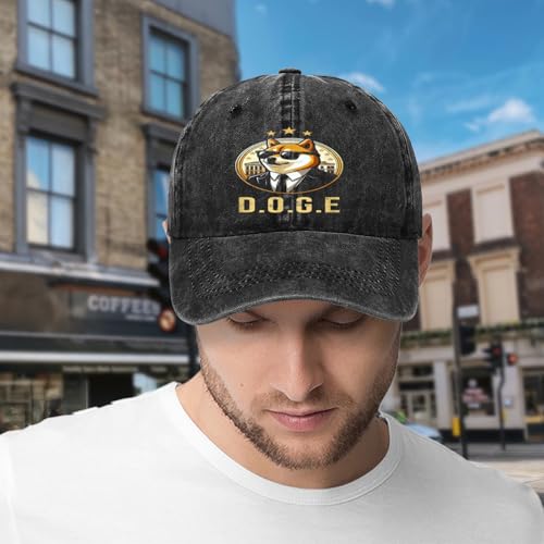 Adult's Hiking Hat for Dad,D.O.G.E Doge Department of Government Efficiency US Flag Baseball Cap2