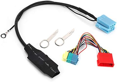 Yctze Bluetooth 5.0 Audio Adapter Radio Connector, Car Stereo Audio AUX Adapter Cable ABS Fits for Audi A2 A3 8L 8P TT20pin/