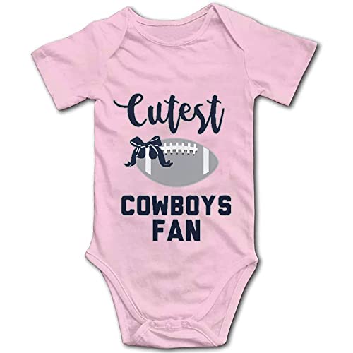 Image of YCICIVDee Cutest Cow/Boys Football Fan Quote Baby Bodysuit Baby Onesie White Long Sleeve 0-24Months