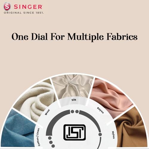 Image of SINGER Auro 1000 Watts Dry Iron | Bigger Sole Plate for Faster Ironing | Uniform Heating with U Shaped Element | Adjustable Temperature Control | 2 Year warranty | Beige-Black