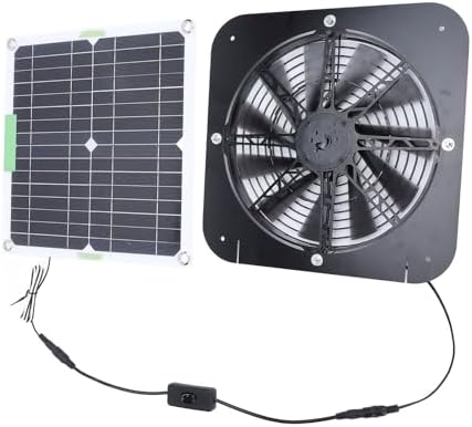 Zunate Solar Abluftventilator, Monokristallines Silizium, 100 W, Solar ...