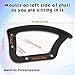 Maitys 1 Pcs Replacement Office Chair Loop Armrest Rings Plastic Office Chair Replacement Parts for Work Desk Gaming Chairs Fit Arm Rest Accessories (Right Side)