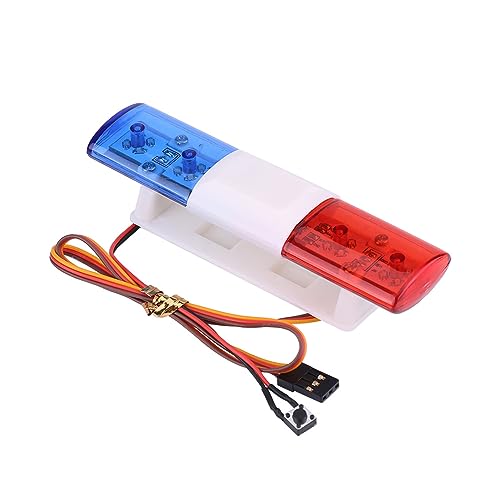 Image of VGEBY RC Car Lights Plastic LED Warning Flashing Light Bar 7 Modes 4.8 to 6V 360 Degree Illumination Easy Installation for Remote Control Car Emergency Models