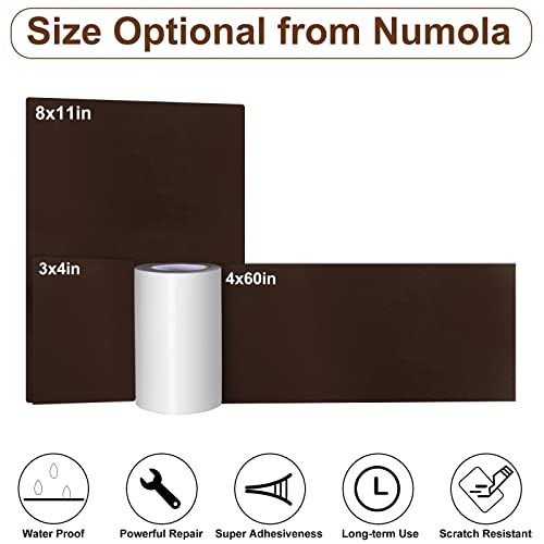 Fita de reparo de couro 10 × 152 cm forte adesivo de vinil, patch de reparo anti-arranhões para sofá