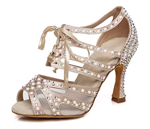 Chaussures de danse pour femme en cristal pour briller lors de votre grand mariage