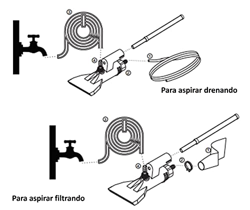 Aspirador Com Venturi Acessório Limpeza Piscina Pequena - 1612 Netuno