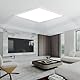EASY EAGLE LED Deckenleuchte Flach 40 CM, Deckenlampe Viereckig 6500k 42W, Modern Badezimmer Lampe Led Panel Küchenlampe für Flur Schlafzimmer Balkon Wohnzimmer Küche Keller