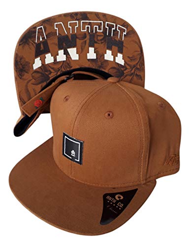 Boné Fitão Strapback Anth Co Skate Aba Reta Sute Tamanho:Único;Cor:Marrom