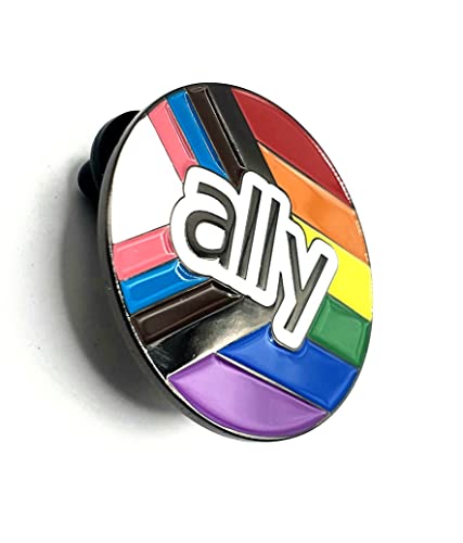 Ally Trans Gay Lesbian Community Pride LGBTQ+ LGBT Spilla in metallo, Metallo