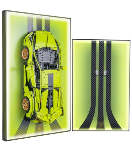 Display Wallboard with Led Light for Lego Technic 42083 Bugatti Chiron | Display Wall Mount with Led Lights Home Decor Adult Collectibles Wall Mount Gift for Car Model CollectorsNo Car Includ product thumbnail 12