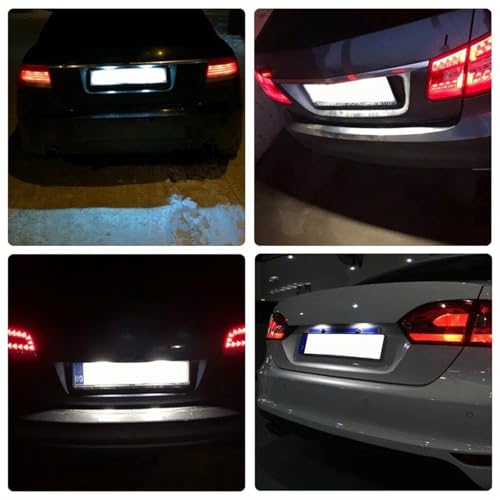 Luces matricula LED de alta luminosidad blanca para Benz Clase E C CLS SLK 6