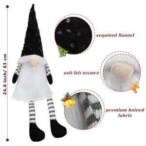 Black Christmas Tree Topper with Lights,Gnome Tree Topper Lighted Unique Tree Toppers Christmas Decorations Battery Operated Tree Topper with Timer 24.8 Inch Black Christmas Tree Topper with LightsGnome Tree Topper Lighted Unique Tree Toppers Christmas Decorations Battery Operated Tree Topper with Timer 248 Inch