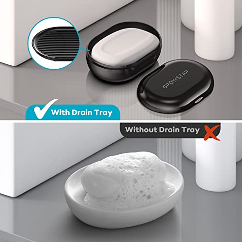 Soap Holder, Travel Soap Container, Portable Soap Dish With Lid, Leakproof Soap Dishes For Bar Soap With Cover, Plastic Soap Bar Holder, Best For Camping, Outdoor, Bathroom, Hiking Traveling #TOP3
