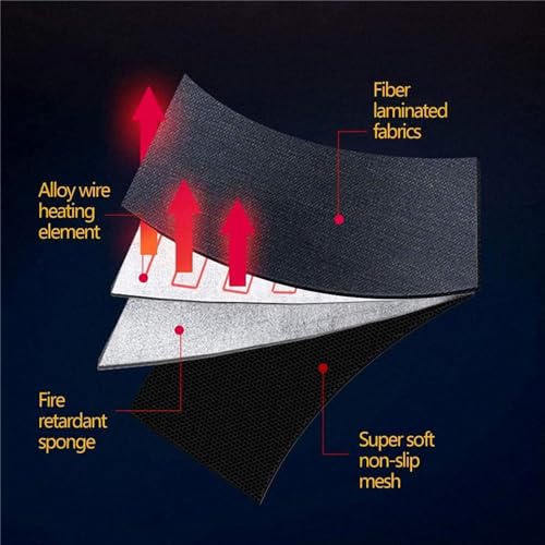 Assento Almofada Massagem Carro, Confortável Almofada Massagem Respirável Tapete Massagem Aqueciment