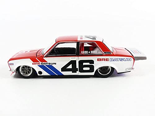 TSM Model Datsun 510 Pro Street Versión 2 #46 Rojo y Blanco miniatura 2