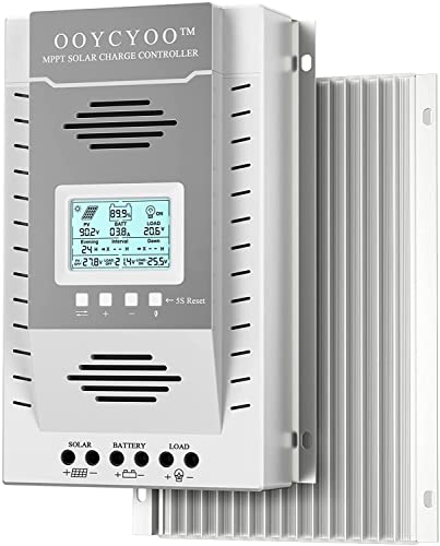 OOYCYOO MPPT Charge Controller 100 amp 12V/24V Auto, 100A Solar