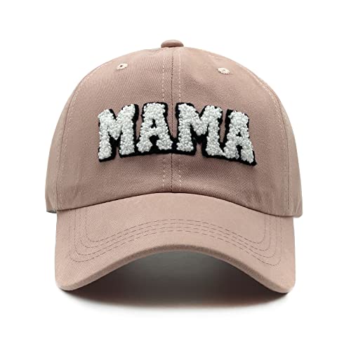 Image of Waldeal Mama Hats for Women, New Mom, Mom to Be - Adjustable Washed Distressed Baseball Cap
