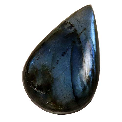 Labradorite cabochon de 35,35 carats à reflets bleus pour sublimer vos tenues de soirée