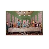 SDFWEFF Wes Anderson Poster Wes Anderson Movie Characters Poster Canvas Painting Wall Art Poster for Bedroom Living Room Decor 18x12inch(45x30cm), Unframe-style