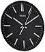 Produktbild Seiko 30,5 cm Schwarze Wanduhr mit weißen Markierungen.