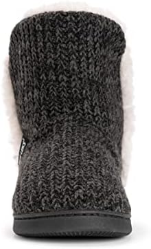 MUK LUKS Women's Cheyenne Slippers, White/Black, 7-8 | Image 1