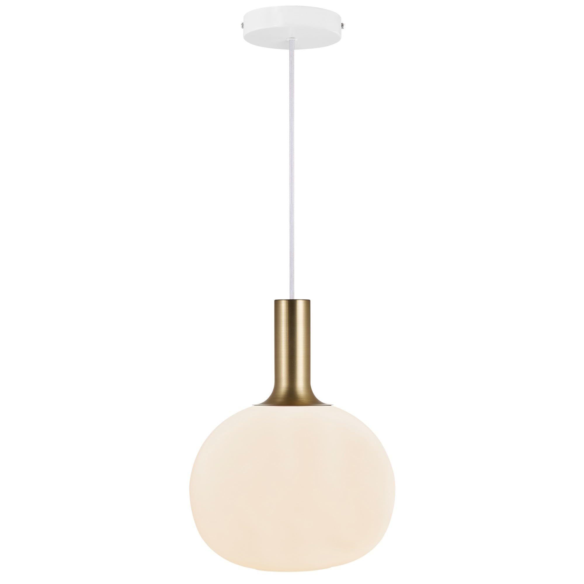 Nordlux Alton Pendant Light - White Opal Glass - Metal