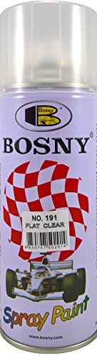 Bosny Aerosol Spray Paint (400 ml, Clear Lacquer Flat - Matte)