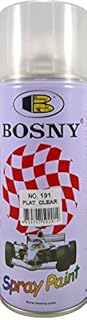 Bosny Aerosol Spray Paint (400 ml, Clear Lacquer Flat - Matte)