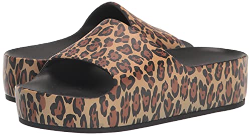 Nine West Women's Pool Slide Sandal, Brown Leopard 101, 10 #TOP6