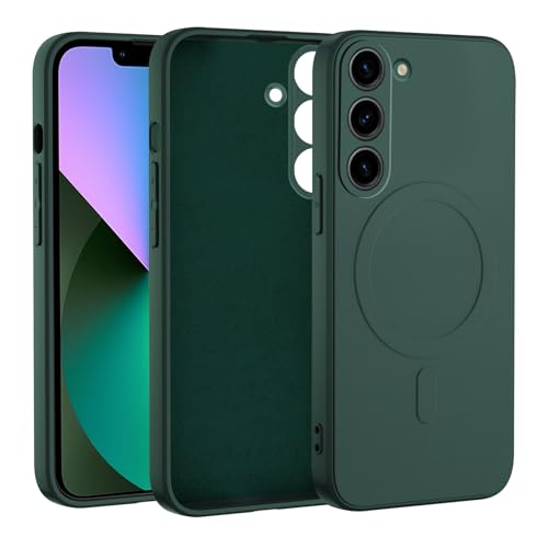KetteTech Magnetisch Hülle für Samsung Galaxy S23 5G, Liquid Silikon Handyhülle Kompatibel mit MagSafe, Kratzfeste und S...